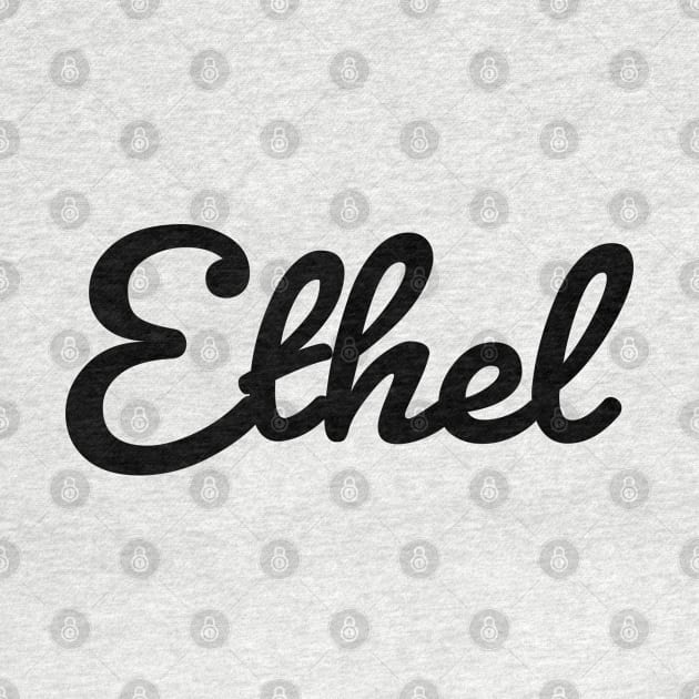 Ethel Name Typography by ellenhenryart